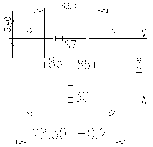 Mini Power Auto Electrical Relays ,  Pcb Type 4 Pin Spdt Automotive Relay 12 volt 80 amp relay General purpose relay 5