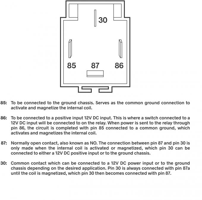 Small Automobile SPST 4 Pin 30 Amp Relay 12V 0