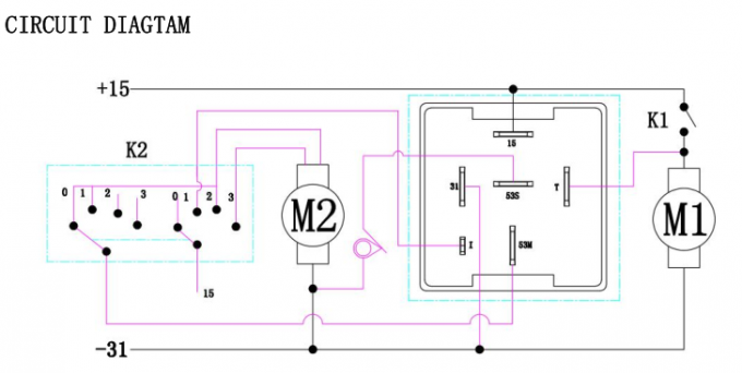 12V 6 Pin Wiper Intermittent Relay For Volkswagen 3