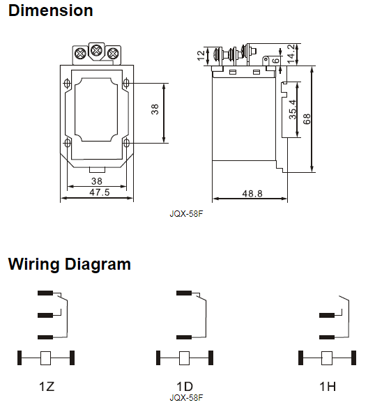 mirote JQX-58F 1Z 30A 28VDC 250VAC Coil Automotive Power Relay 0