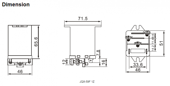 JQX-59F 100A 250VAC 28VDC Coil Automotive Power Relay 0