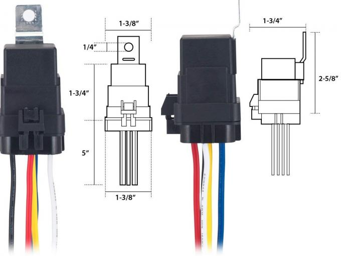 VF4-65F11-S01 Automotive Power Relay Waterproof , 5 Pin Automotive Relay With Socket Wire Harness 39160-02400 12193601 7