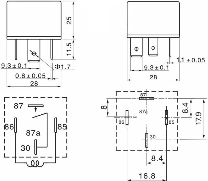 Automotive Motorcycle Car Truck Jd1914 12v 40a Relay 0