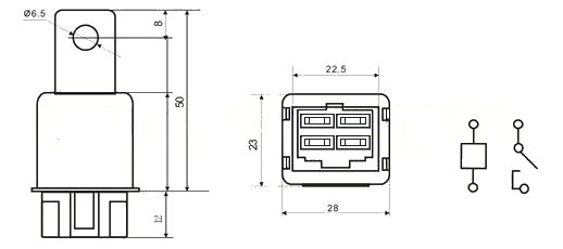 4  Points  Metal Cover Air Conditioner Fan Relay 12 Volt 40a  Sealed  Waterproof 95220-21000/95220-33100  MC848962 5