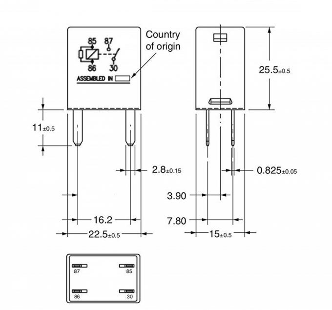15-8571  4Terminals Automotive Micro Relay ,Multi Use Auto Electrical Relays 12v 40A 12088567 13500114 12193604 15328864 6