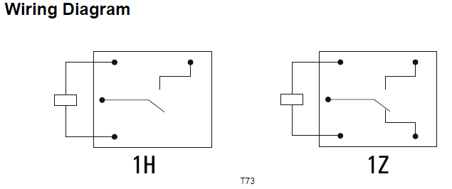 T73 Automotive Miniature Relay 12V Coil Voltage SPDT PCB Power Relay 1